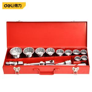 Deli, 15 шт., серия 19 мм, набор двенадцатигранных торцевых головок, набор инструментов для ремонта автомобилей, DQ01015