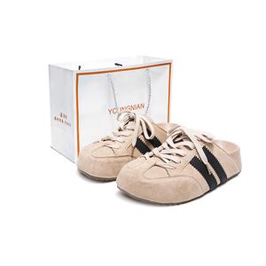 Yang Nianhua Женские тапочки с резиновой подошвой, бесшумные, нескользящие, быстросохнущие, с закрытым носком - хаки[Сумка для покупок], цвет Khaki[Shopping Bag]