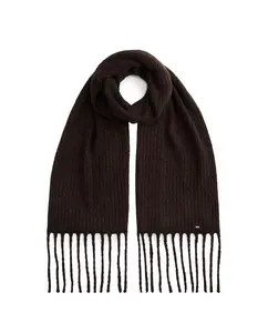 Женский шарф с флагом TH Tommy Hilfiger, темно-коричневый