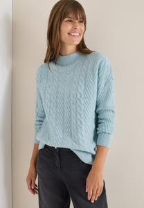 Джемпер Cecil MIT MUSTER, Blau/Mottled Blue