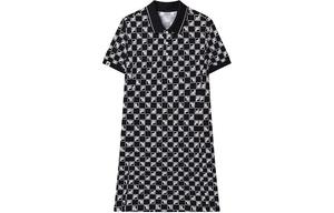 Платье с короткими рукавами женское с полным принтом 2 Fila