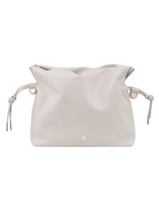 Кожаная сумка через плечо, 26 см, жемчужно-серого цвета DuDu