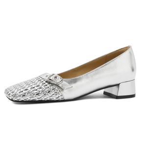 Туфли на высоком каблуке 3,5 см, женские, серебристые CAMEIDO, Silver