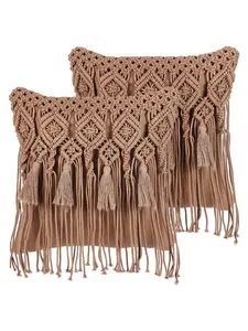 Декоративная подушка Beliani 2er Set Deko BAMIAN, коричневый