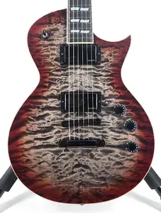 ESP USA Custom Shop Eclipse с Fishman Fluence с кейсом - Quilted Blood Moon, серийный номер: U