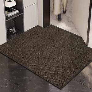 Budis Ковер 140х160 см из ПВХ, уличный, для прихожей, водоотталкивающий, темно-коричневый