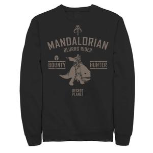 Мужской свитшот с логотипом Star Wars The Mandalorian Blurrg Rider Licensed Character