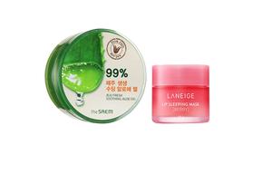 The Saem Алоэ вера гель-лосьон Combination Green 300мл + Pink 300мл