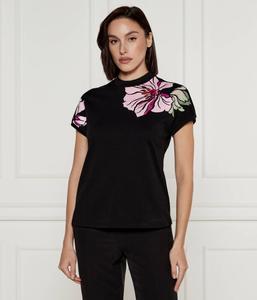 Футболка Marc Cain с цветами, черный