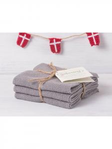 Solwang Набор из 3 чистящих салфеток стального серого цвета