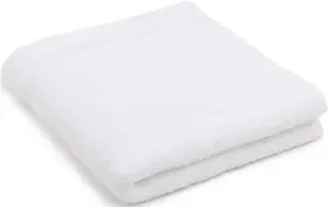 Полотенца Gözze "Монако", (2 шт.), в наборе, однотонные, с волнистой каймой, чистый хлопок 50х100 см (2 шт.), белый