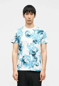 Футболка с принтом Versace Jeans Couture, White/Sea