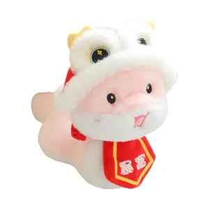 Плюшевая кукла Sun Flower Snake Treasure высотой 24см/38см TLXT, розовый