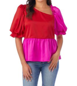 Топ Rooney в цвете Mollie Pink/Lollipop Red Crosby by Mollie Burch