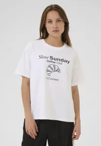 Футболка с принтом элли Kaffe, Optical White