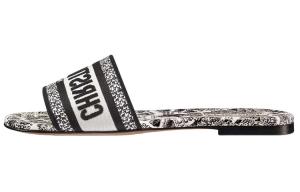 Женские шлепанцы Dior Dway, черный/белый