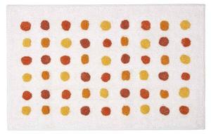 Коврик для ванной Homescapes gepunktet, 50x2x80 см цвет senfgelb-weiß