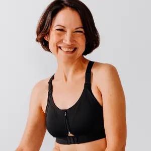 Женское спортивное бельё высокой поддержки Decathlon для восстановления после мастэктомии с карманом для протеза