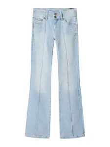 Джинсы Bootcut Bershka, Blue denim