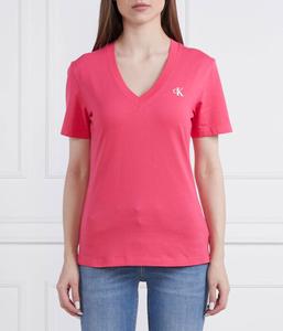 Микромонолог на футболке Slim fit Calvin Klein Jeans, розовый