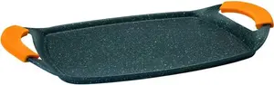 Сковорода-гриль Ibili Basic Stone 47x28,5 см, плоская, оранжевая, один размер IBILI MENAJE, S.A.