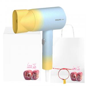 Фен Soft Breeze с отрицательными ионами, термостат и быстрая сушка, для домашнего использования, высокая мощность BHD399 PHILIPS