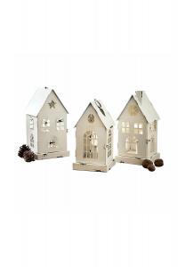 Светодиодный фонарь набор из 3-х Village белый Loberon, белый