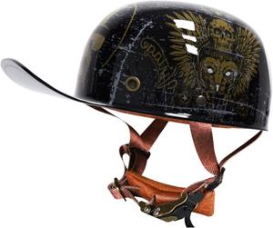 Полушлем мотоциклетный CFZWJ, черный