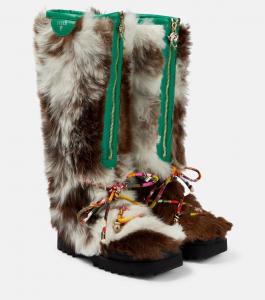Сапоги Freezy из овчины Pucci, разноцветный