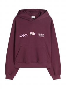 Bershka Толстовка в бордовом цвете