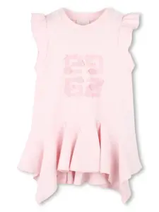 Платье с логотипом Givenchy Kids, розовый
