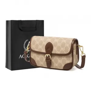 AOKANG ПВХ сумка через плечо, Coffee Brown