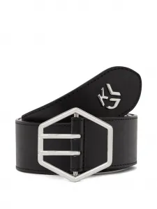 Ремень с пряжкой Hexagon Karl Lagerfeld Jeans, черный
