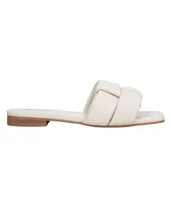 Светло-Бежевые сандалии-шлепанцы Estro, бежевый