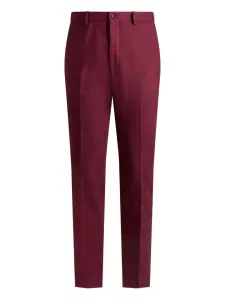 Прямые брюки с узором Etro, красный
