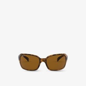 Rb4068 солнцезащитные очки в квадратной оправе из ацетата черепаховой расцветки Ray-Ban, коричневый