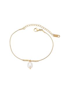 Faina Женский браслет-цепочка из золота и белого цвета