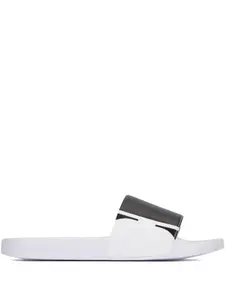 Слиперы с логотипом Calvin Klein, белый