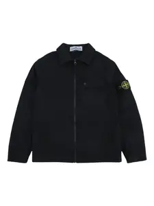 Рубашка с логотипом Stone Island Junior, синий