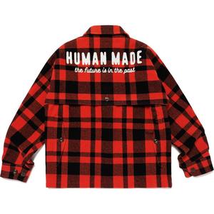 HUMAN MADE Клетчатая рубашка-пиджак, Red