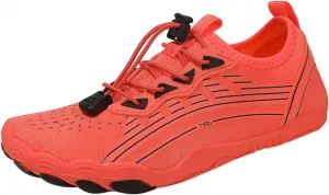 Водные обувь для женщин и мужчин, быстросохнущие акваноски, босиком для пляжа, плавания, походов, рек, серфинга, катания на лодках, кемпинга, бассейна, каякинга Generic, оранжевый