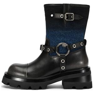 SugarSu Ботильоны женские Knight Black/Gradient Blue/Ancora Red