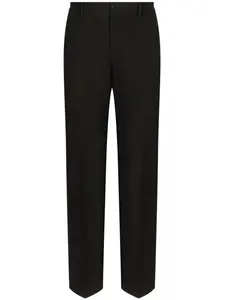 Брюки прямого кроя из вирджинской шерсти DOLCE & GABBANA, черный