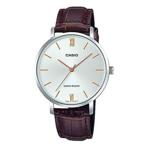 Часы CASIO Ladies Quartz Dark-Purple Brown Analog, коричневый