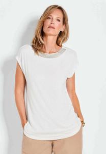 Футболка с принтом GOLDNER, молочный