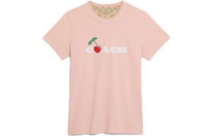 Футболка женская розовая Coach