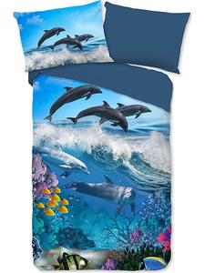 Комплект постельного белья Андре синего цвета Good Morning, 140x220 см