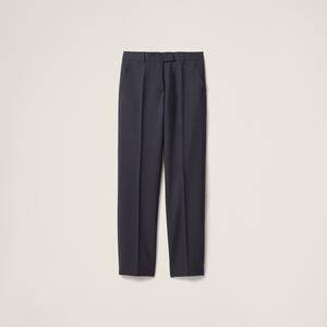 Брюки из шерсти ангорского козленка MIU MIU, серый