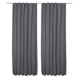 Штора Beautissu , 140x1 см, антрацит