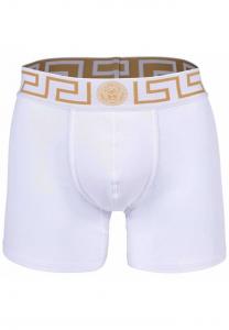 Боксеры-Шорты - би-стрейч топика органический хлопок однотонные Versace, белый